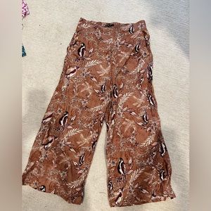 Tahari linen wide leg pants size M